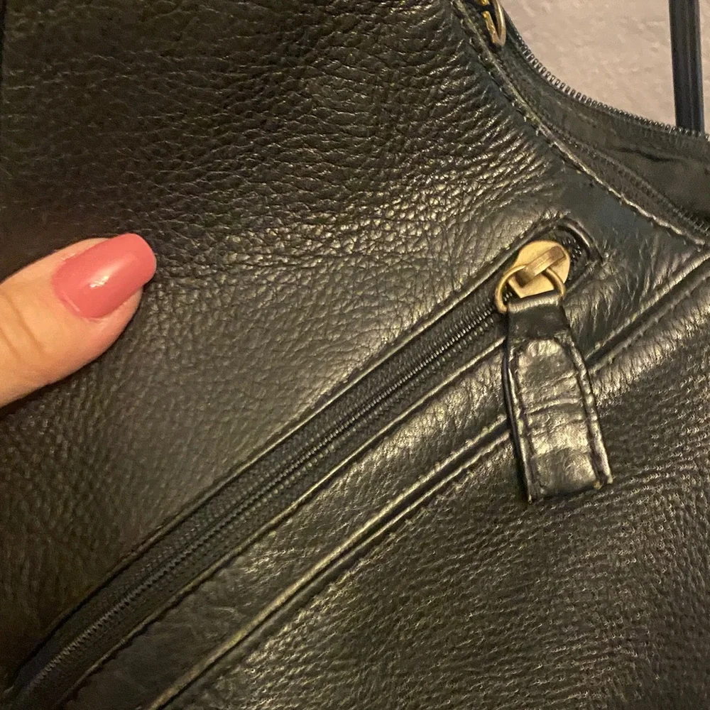 HOBO Classic Black Leather Hobo Bag